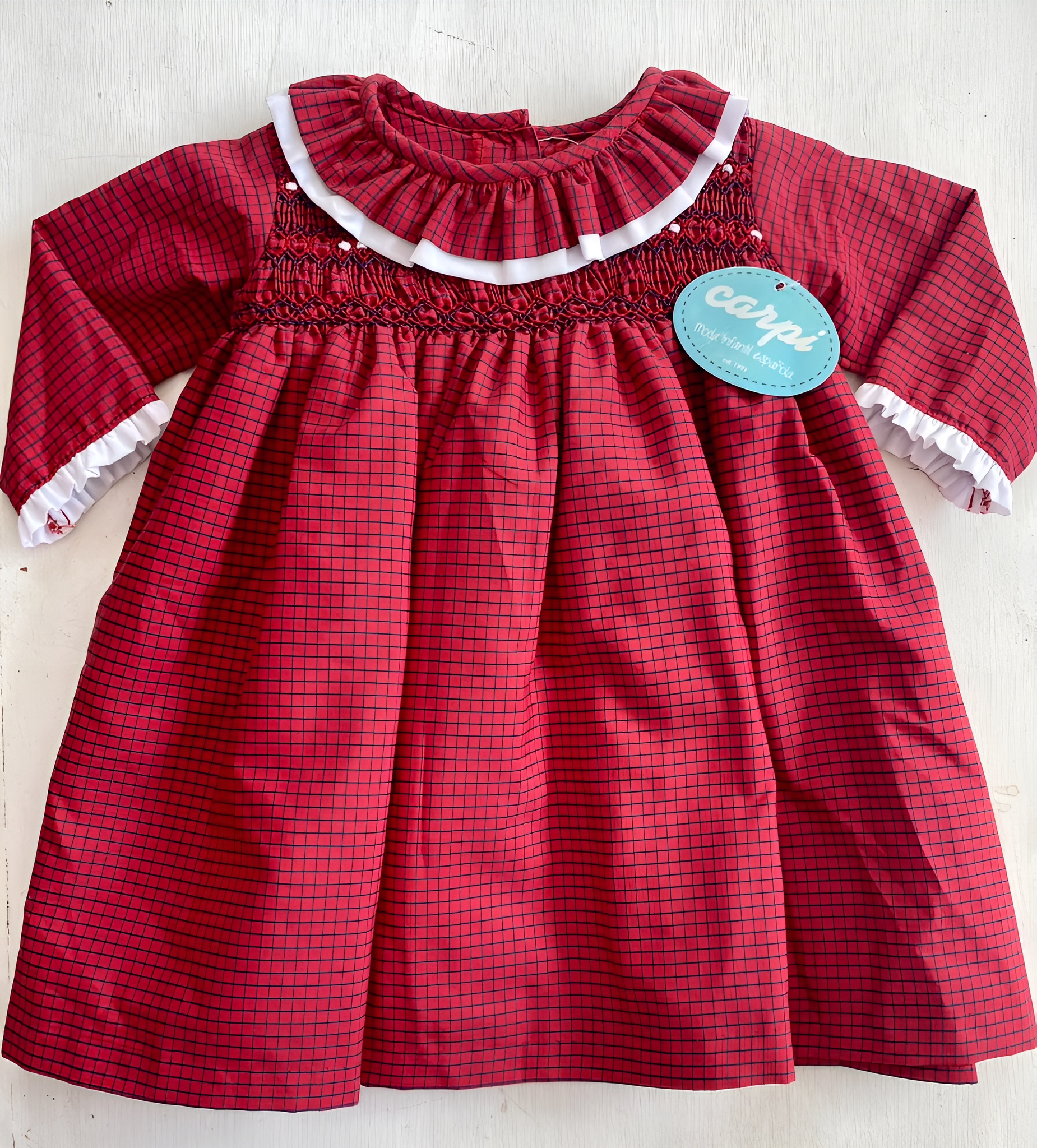 Vestido rojo con encaje