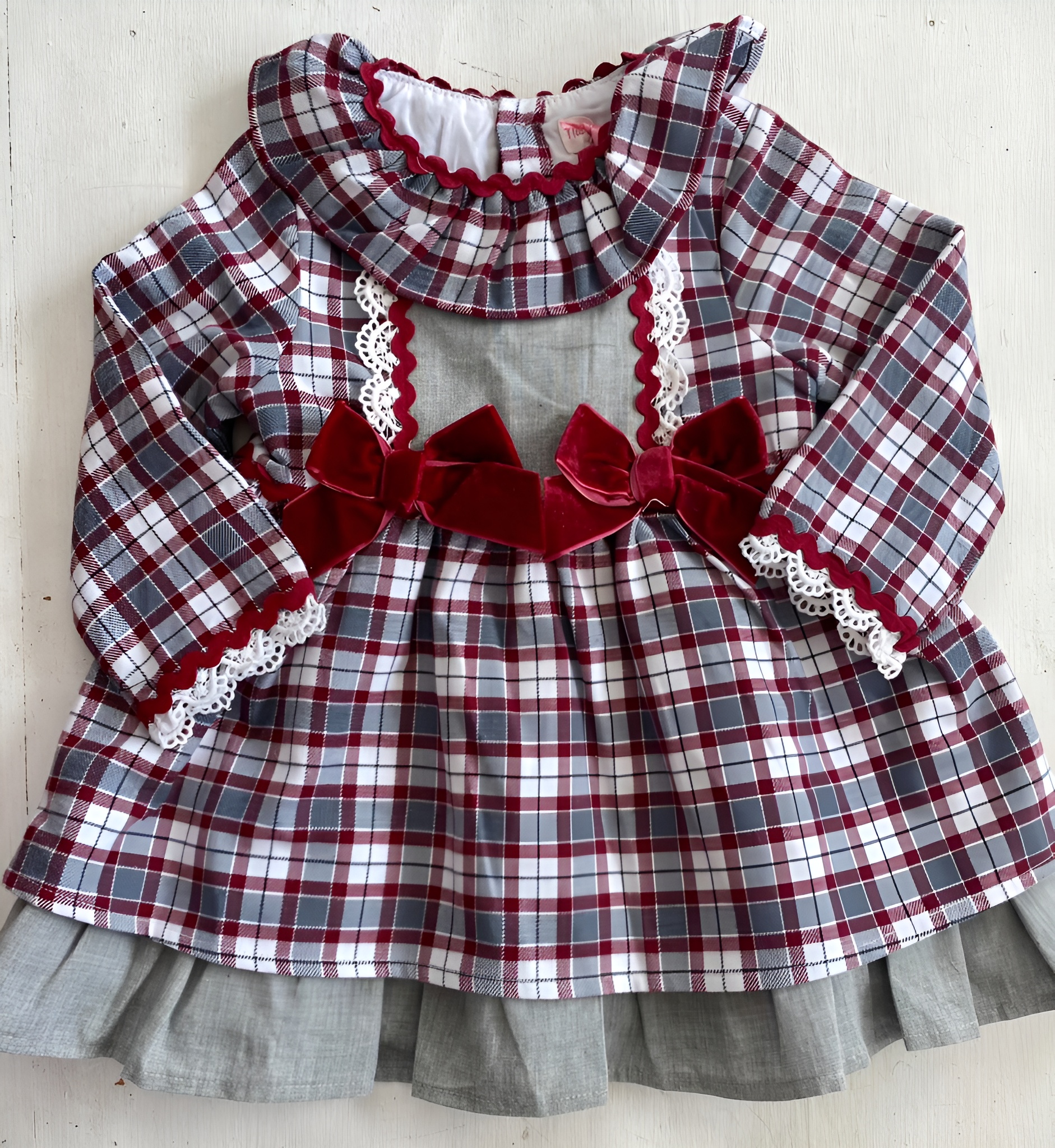 Vestido Cuadros Elegante