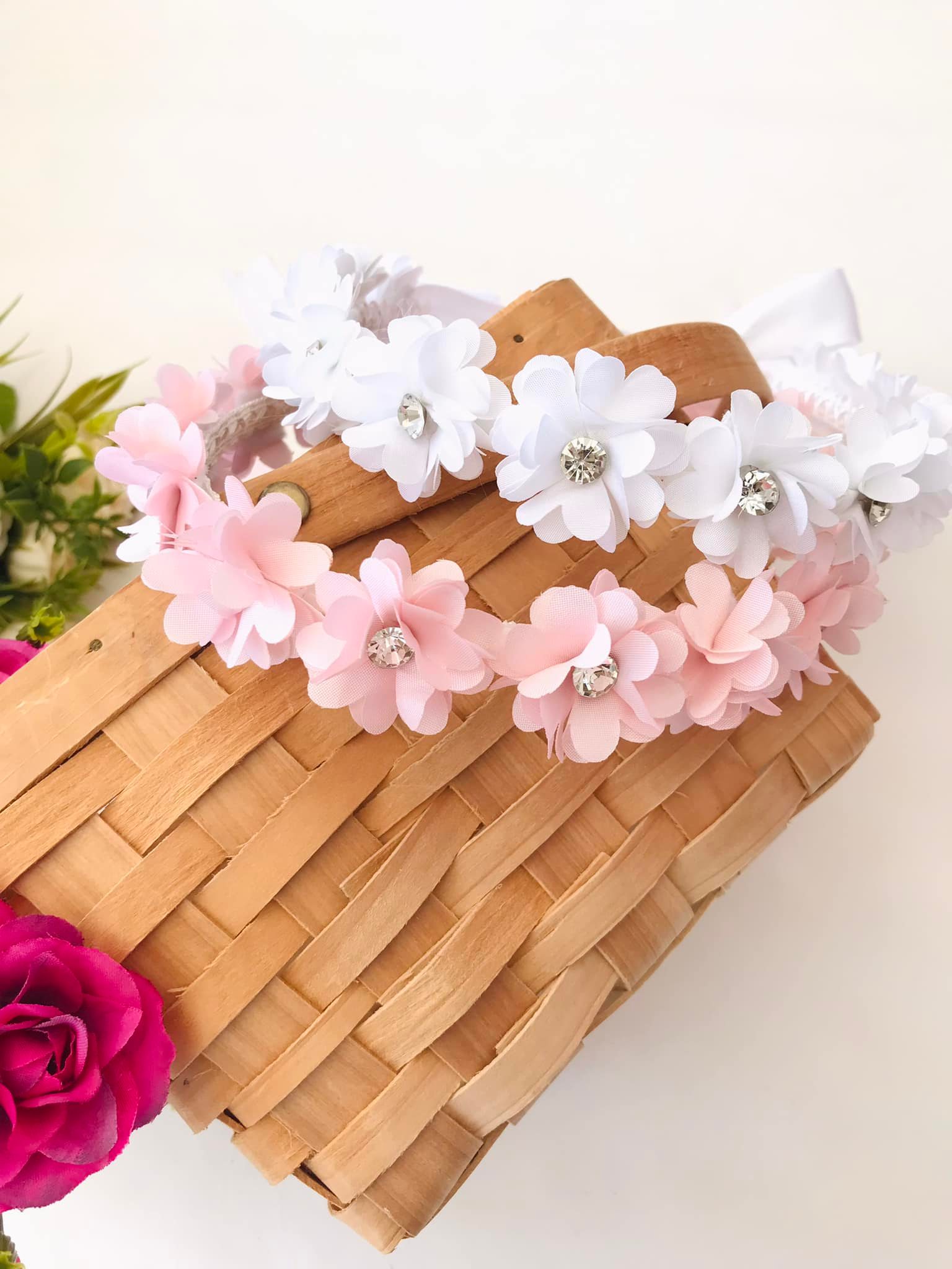 Tiara Floral Infantil